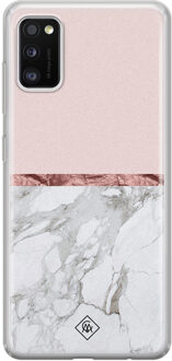 Casimoda Samsung Galaxy A41 siliconen telefoonhoesje - Rose all day Roze