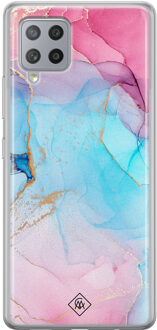 Casimoda Samsung Galaxy A42 siliconen hoesje - Marble colorbomb Multi