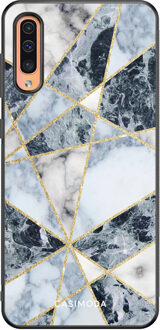 Casimoda Samsung Galaxy A50/A30s hoesje - Abstract marmer blauw