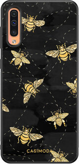 Casimoda Samsung Galaxy A50/A30s hoesje - Bee yourself Zwart