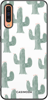 Casimoda Samsung Galaxy A50/A30s hoesje - Cactus print Groen