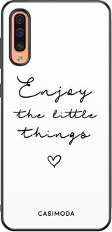 Casimoda Samsung Galaxy A50/A30s hoesje - Enjoy life Wit