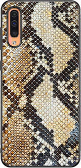 Casimoda Samsung Galaxy A50/A30s hoesje - Golden snake Bruin/beige