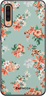 Casimoda Samsung Galaxy A50/A30s hoesje - Lovely flowers Blauw