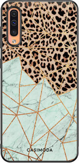 Casimoda Samsung Galaxy A50/A30s hoesje - Luipaard marmer mint