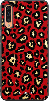 Casimoda Samsung Galaxy A50/A30s hoesje - Luipaard rood