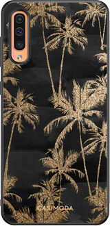 Casimoda Samsung Galaxy A50/A30s hoesje - Palmbomen Zwart