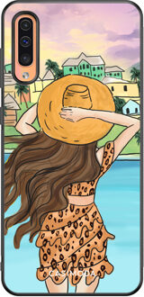 Casimoda Samsung Galaxy A50/A30s hoesje - Sunset girl Multi