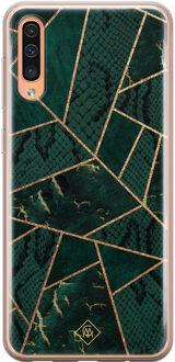 Casimoda Samsung Galaxy A50/A30s siliconen hoesje - Abstract groen