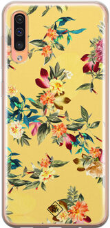 Casimoda Samsung Galaxy A50/A30s siliconen hoesje - Floral days Geel