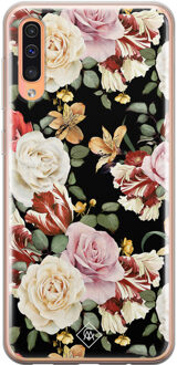Casimoda Samsung Galaxy A50/A30s siliconen hoesje - Flowerpower Multi