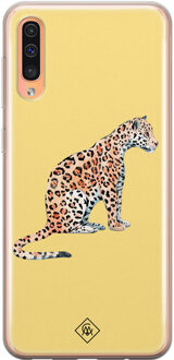 Casimoda Samsung Galaxy A50/A30s siliconen hoesje - Leo wild Geel