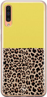 Casimoda Samsung Galaxy A50/A30s siliconen hoesje - Luipaard geel