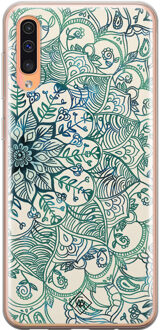 Casimoda Samsung Galaxy A50/A30s siliconen hoesje - Mandala blauw