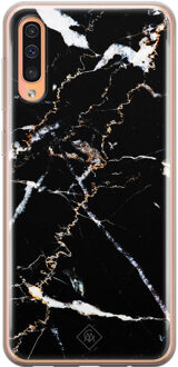 Casimoda Samsung Galaxy A50/A30s siliconen hoesje - Marmer zwart