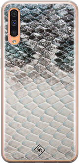 Casimoda Samsung Galaxy A50/A30s siliconen hoesje - Oh my snake Blauw