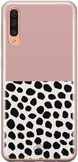 Casimoda Samsung Galaxy A50/A30s siliconen hoesje - Pink dots Roze
