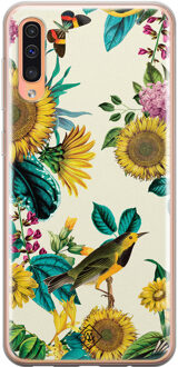 Casimoda Samsung Galaxy A50/A30s siliconen hoesje - Sunflowers Geel