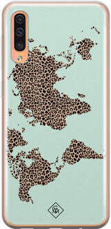 Casimoda Samsung Galaxy A50/A30s siliconen hoesje - Wild world Blauw