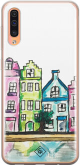 Casimoda Samsung Galaxy A50/A30s siliconen telefoonhoesje - Amsterdam Multi