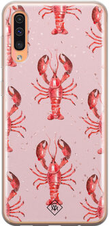 Casimoda Samsung Galaxy A50/A30s siliconen telefoonhoesje - Lobster all the way Roze