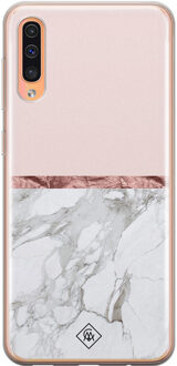 Casimoda Samsung Galaxy A50/A30s siliconen telefoonhoesje - Rose all day Roze