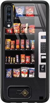 Casimoda Samsung Galaxy A50 glazen hardcase - Snoepautomaat Multi