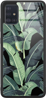 Casimoda Samsung Galaxy A51 glazen hardcase - Bali vibe Groen