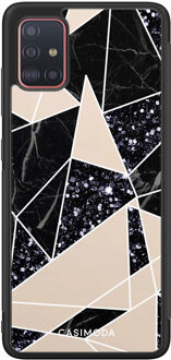 Casimoda Samsung Galaxy A51 hoesje - Abstract painted Bruin/beige