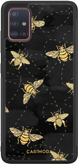 Casimoda Samsung Galaxy A51 hoesje - Bee yourself Zwart