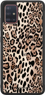 Casimoda Samsung Galaxy A51 hoesje - Golden wildcat Goudkleurig