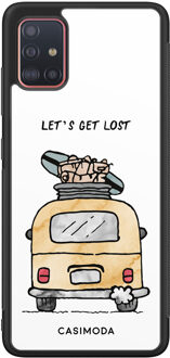 Casimoda Samsung Galaxy A51 hoesje - Let's get lost Geel