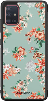 Casimoda Samsung Galaxy A51 hoesje - Lovely flowers Blauw