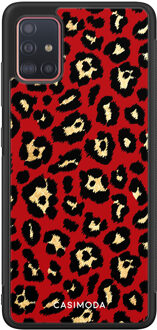 Casimoda Samsung Galaxy A51 hoesje - Luipaard rood