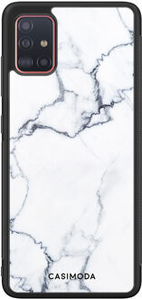 Casimoda Samsung Galaxy A51 hoesje - Marmer grijs Grijs/zilverkleurig