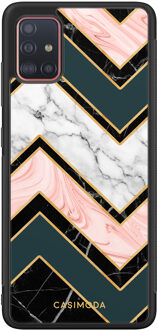 Casimoda Samsung Galaxy A51 hoesje - Marmer triangles Multi