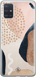 Casimoda Samsung Galaxy A51 siliconen hoesje - Abstract dots Multi