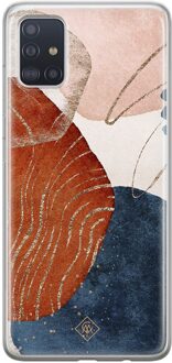 Casimoda Samsung Galaxy A51 siliconen hoesje - Abstract terracotta Multi