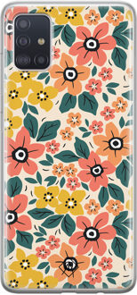 Casimoda Samsung Galaxy A51 siliconen hoesje - Blossom Multi