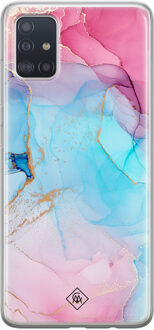 Casimoda Samsung Galaxy A51 siliconen hoesje - Marble colorbomb Multi