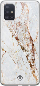 Casimoda Samsung Galaxy A51 siliconen hoesje - Marmer goud Geel