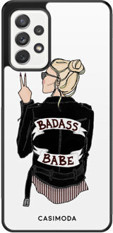 Casimoda Samsung Galaxy A52 hoesje - Badass babe blondine Multi