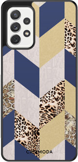 Casimoda Samsung Galaxy A52 hoesje - Blue leo wild Blauw
