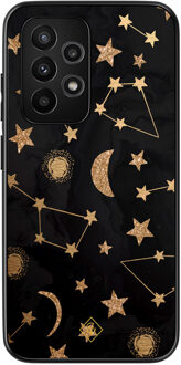 Casimoda Samsung Galaxy A52 hoesje - Counting the stars Goudkleurig
