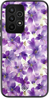 Casimoda Samsung Galaxy A52 hoesje - Floral violet Paars