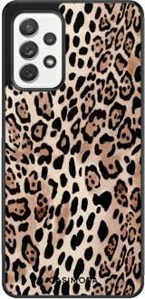 Casimoda Samsung Galaxy A52 hoesje - Golden wildcat Goudkleurig