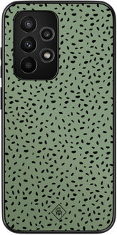 Casimoda Samsung Galaxy A52 hoesje - Green confetti Groen