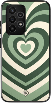 Casimoda Samsung Galaxy A52 hoesje - Hart swirl groen