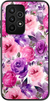 Casimoda Samsung Galaxy A52 hoesje - Rosy blooms Roze