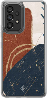 Casimoda Samsung Galaxy A52 hybride hoesje - Abstract terracotta Rood